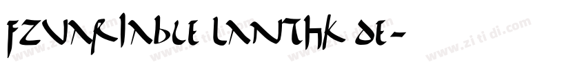 FZVariable LanTHK De字体转换